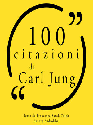 cover image of 100 citazioni di Carl Jung